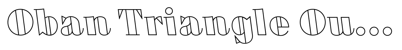 Oban Triangle Outline Back Italic